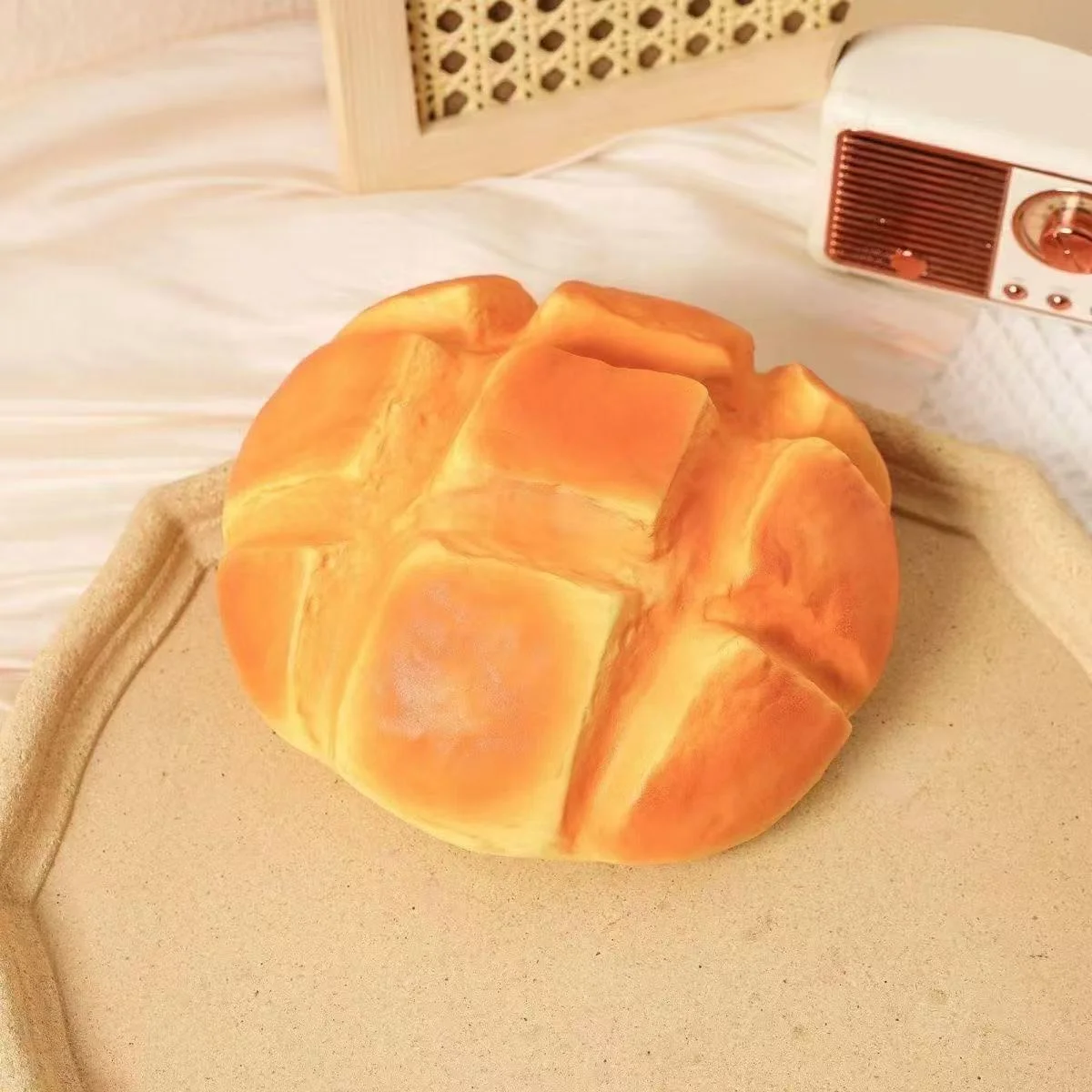 Soft Simulated Toast Bread Squeeze Stress Relief Toys Pineapple Bun Squishies Fidget Toy Decompression Slow Rebound Sensory Toy