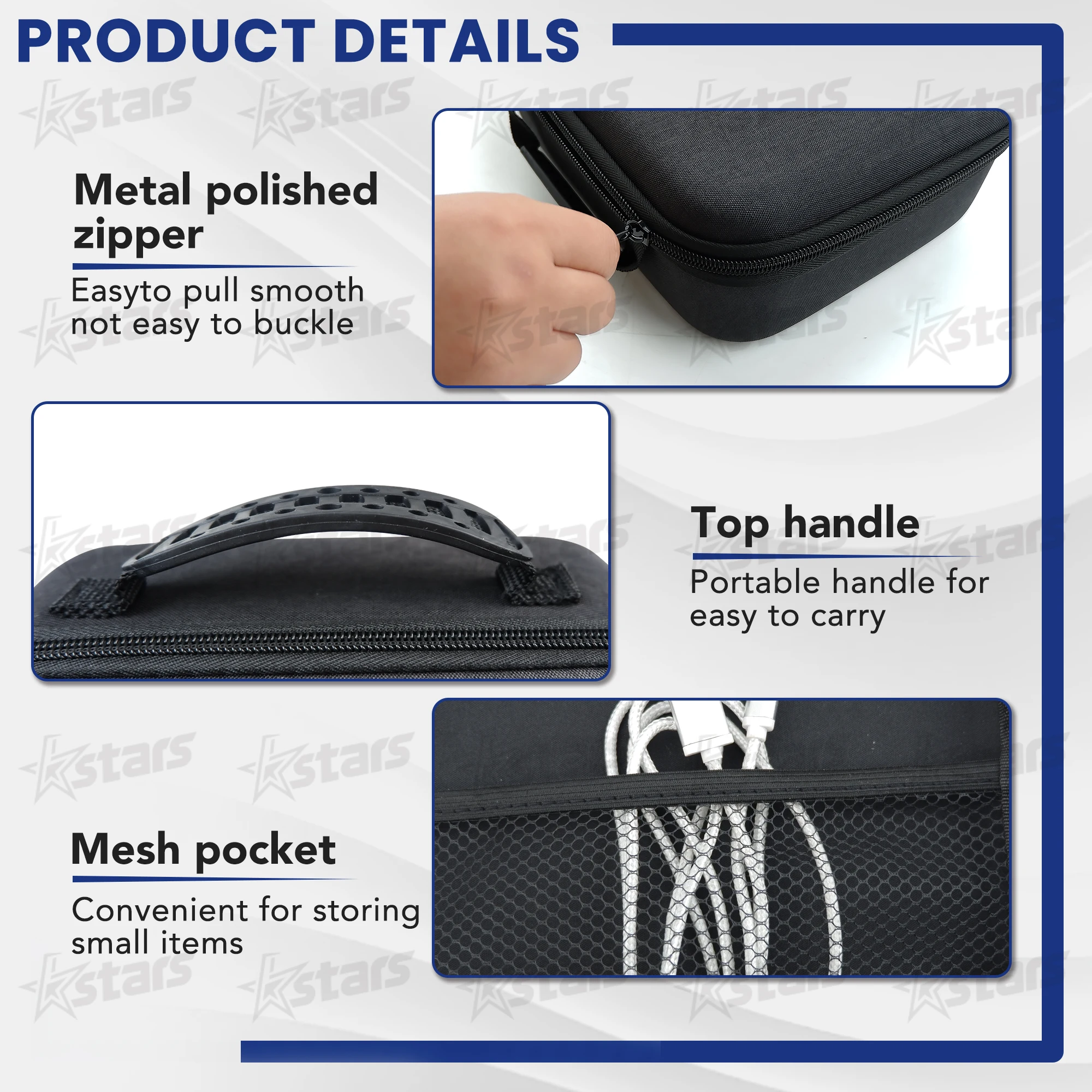 For Tesla CCS1 J1772 Charger Adapter Storage Bag Charger Adapter Organizer Box Travel Case Electric Car Charging Accessories