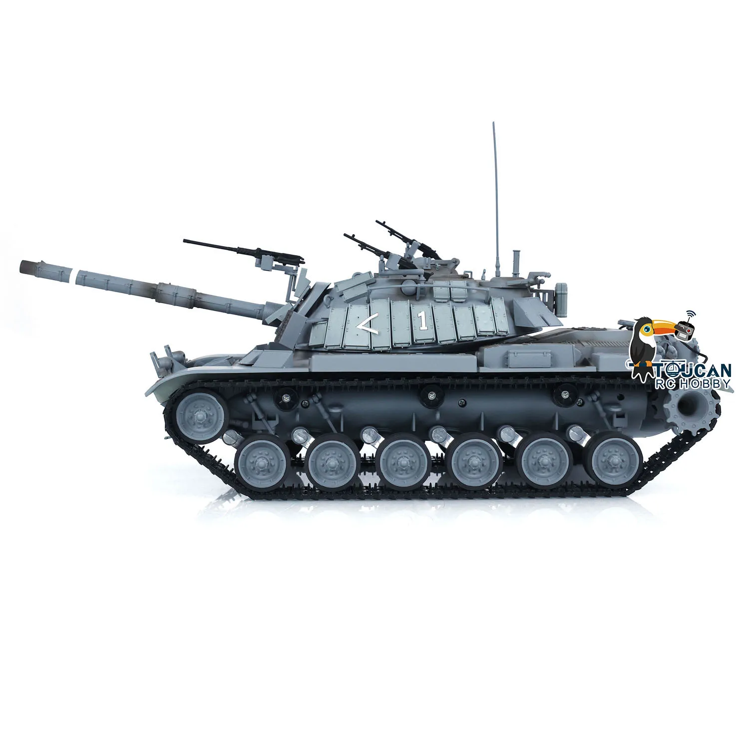 RC 1/16 Tank Model Tongde Israel M60W ERA Remote Control Infrared Battle Tanks Sound LED Lights Smoke RC Panzer Toy - Image 3