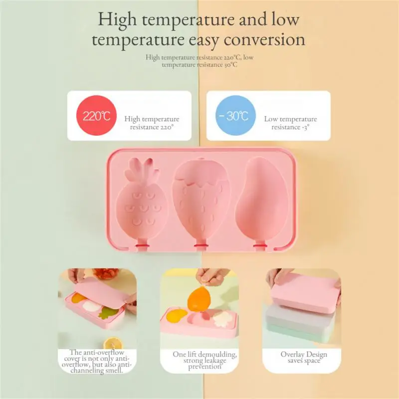 ice cream silicone mold handmade DIY chocolate popsicle Home Kitchen summer Gadgets accessories