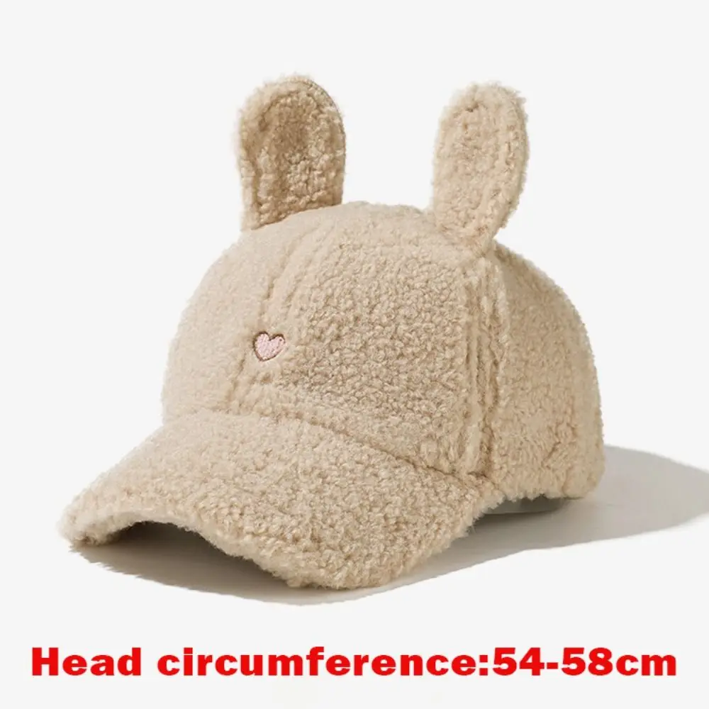Прочная плюшевая бейсболка с кроличьими ушками, теплая утолщенная шапка с утиным языком, плюшевая шерстяная шапка с утиным языком