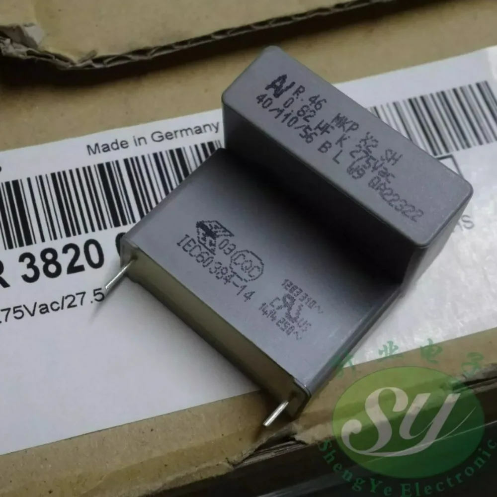 

5pcs/lot AV R46 0.82uf 275VAC 820nf u82 824 Brand new 27.5mm film capacitor (Thickness: 11mm) R46KR38200001K