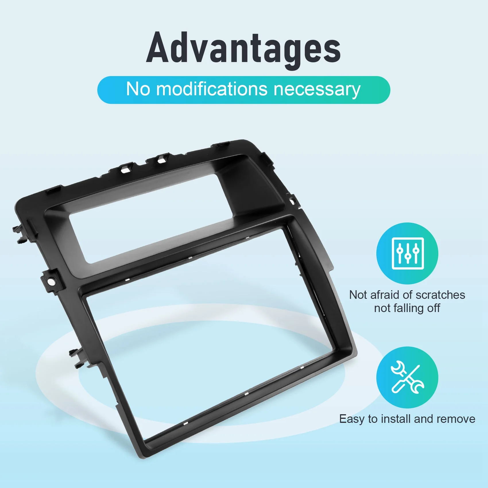 

ABHY-2 Din Car Radio Fascia For Nissan Primastar Opel Vivaro Renault Trafic II Installation Frame Panel DVD Face Plate Trim