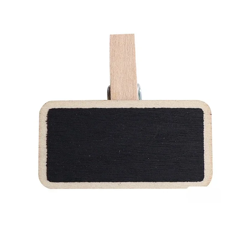 10Pcs Display Price Tag Mini Wooden Small Blackboard Clip Insert Sign Sticky Note Clip Mini Photo Clip Small Blackboard - view 6