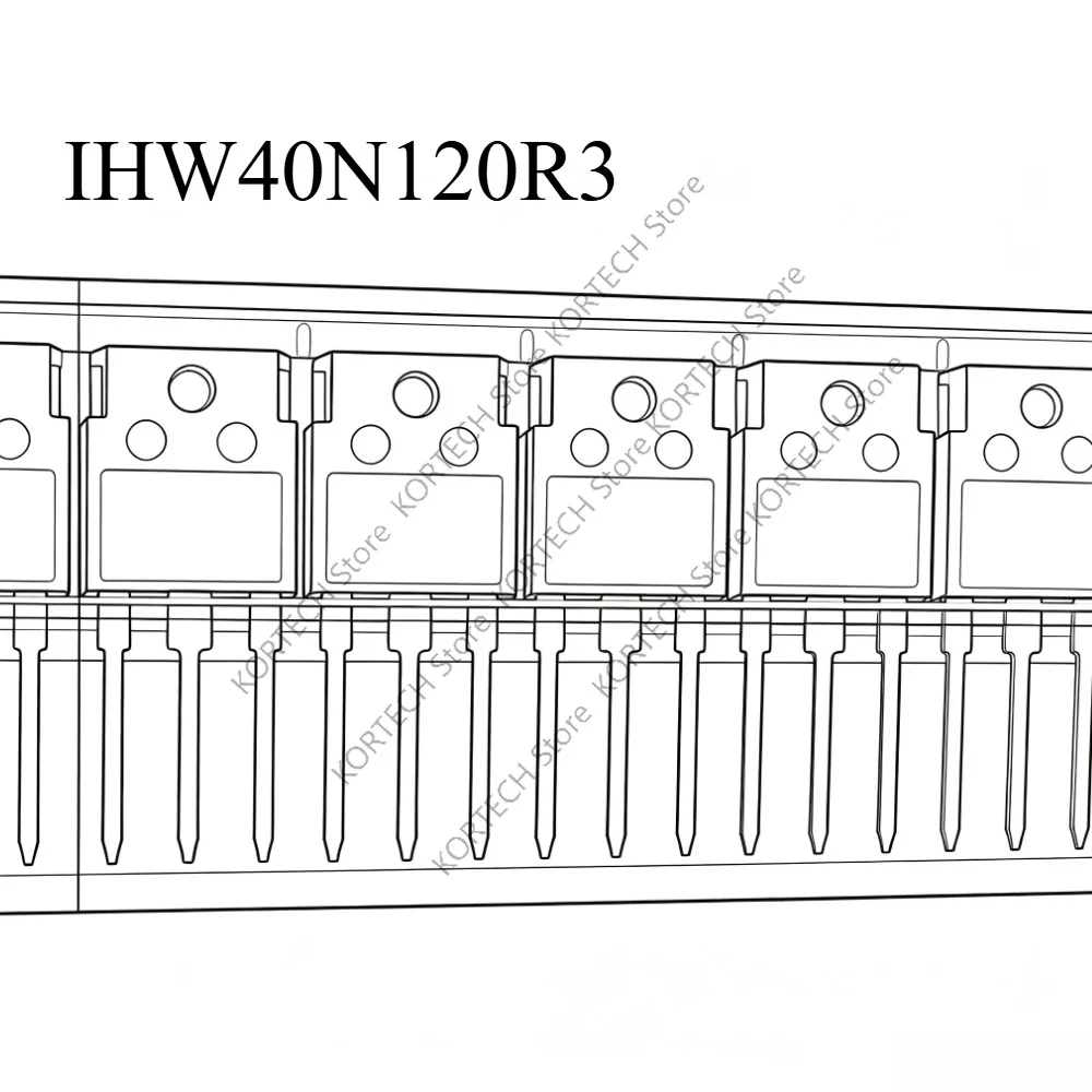 10PCS/LOt Original IHW40N120R3 H40R1203  TO-247 40A1200V For  welding machine frequency converter IGBT single tube