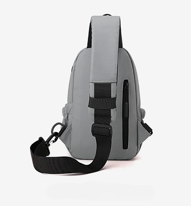 New Men's Fashionable Single-shoulder Bag, Lightweight and Casual Crossbody Bag, Water-resistant and Large-capacity Chest Bag