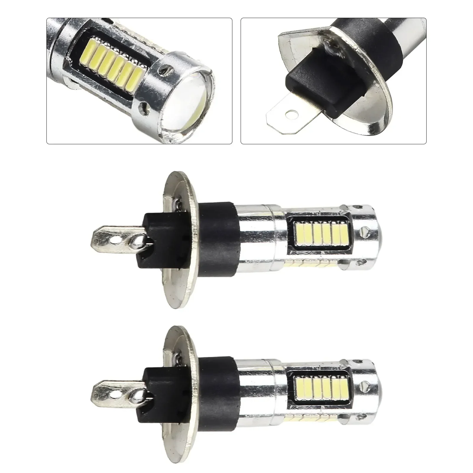 LED Fog Light LED Front Fog Lamp White LED Fog Driving Bulb 1pair 6000k Automobile Automobile Lamp Conversion Kit