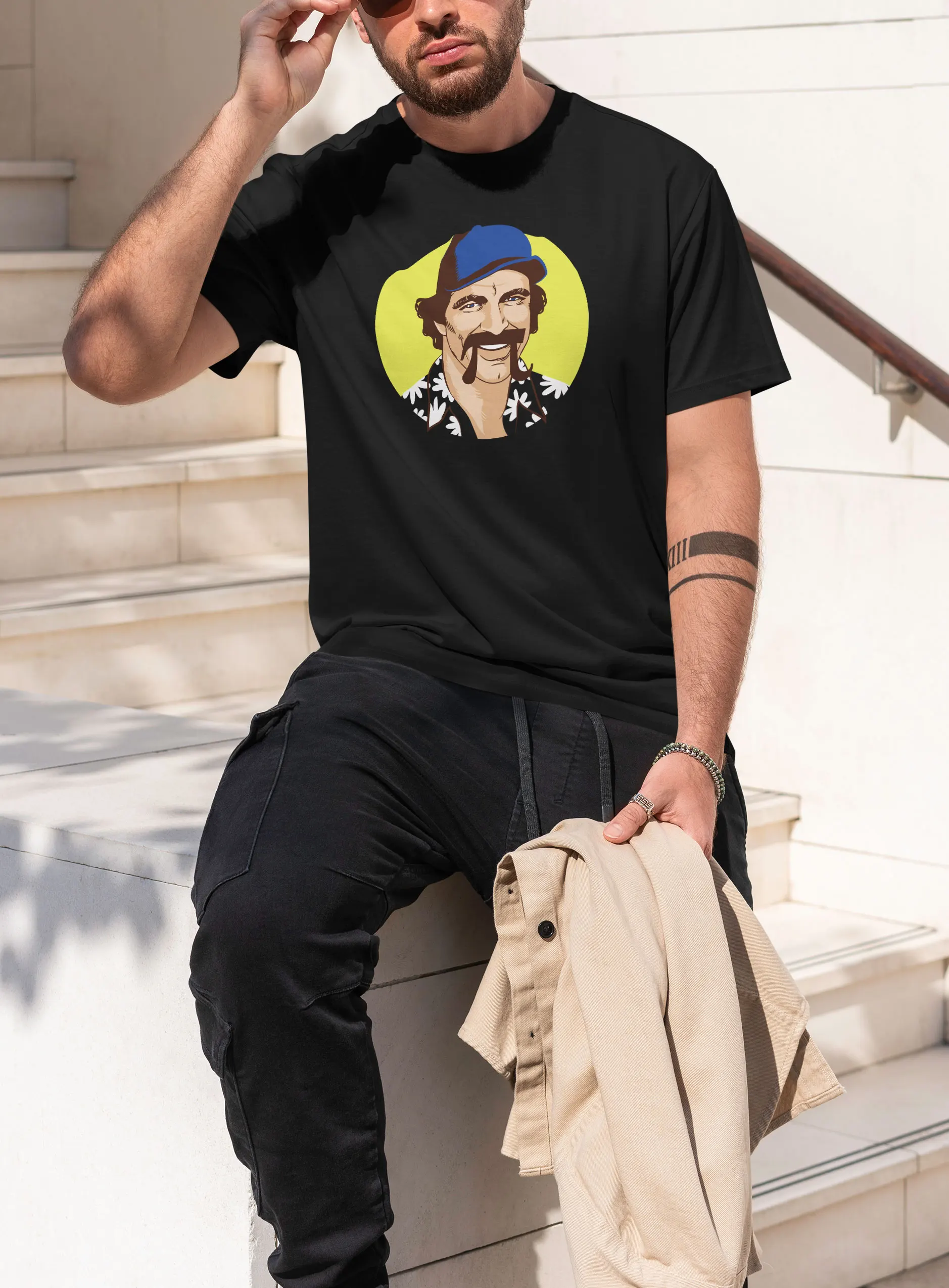 Mens Cotton Magnum Pi Graphic T Shirt Street Casual Style Tee for Men and Women view 5