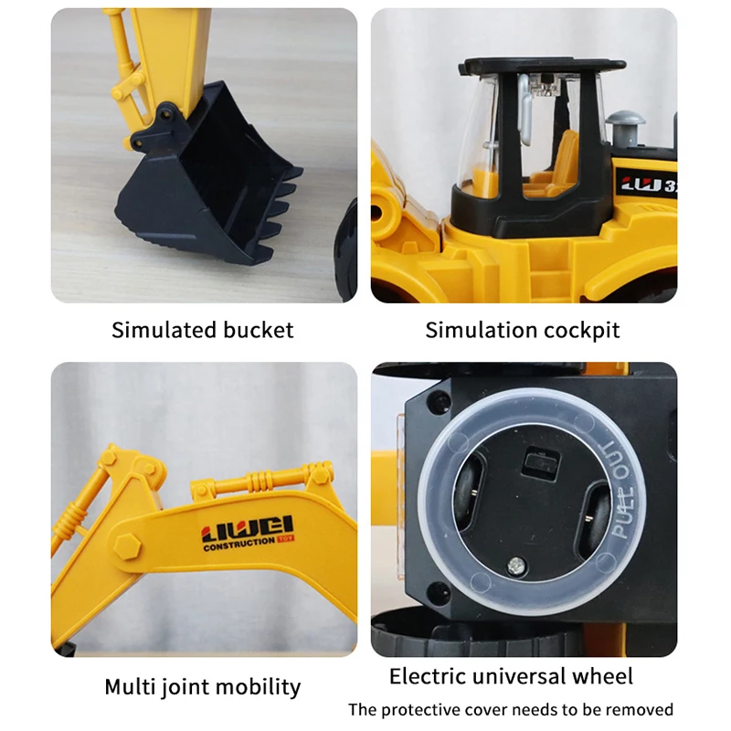 

Digdance — музыкальный экскаватор Digdance с подсветкой и движением, экскаватор Dig Dance, игрушки для малышей 2–7 лет, экскаватор-грузовик