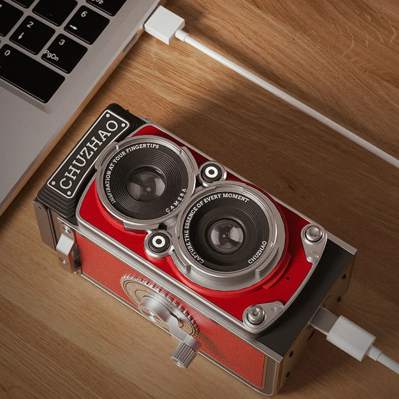 CHUZHAO M1 TLR Digital Camera Retro Vintage Y2K Style 12MP 1080P Film-like Portable CCD Camera Ideal Photography Gift for Beginn view 5