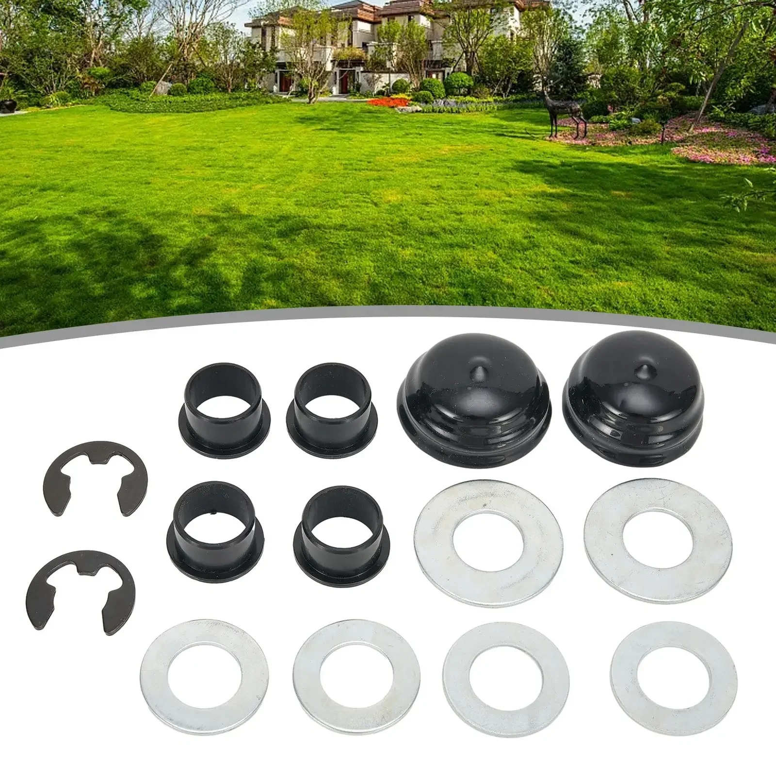 

1 Set Cast Axle Series Tractor Steering Spindle Bushing Rebuild Lawn Mower Front Spindle Bushing Rebuild Kit Garden Tool Access