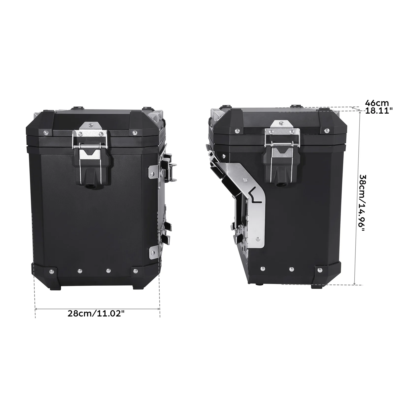 Borsa laterale per borsa laterale da 48 litri per BMW R1200GS 2013-2018 R1250GS 2019-2024 F850GS 2017-2022 F900GS Adventure 2023-2025