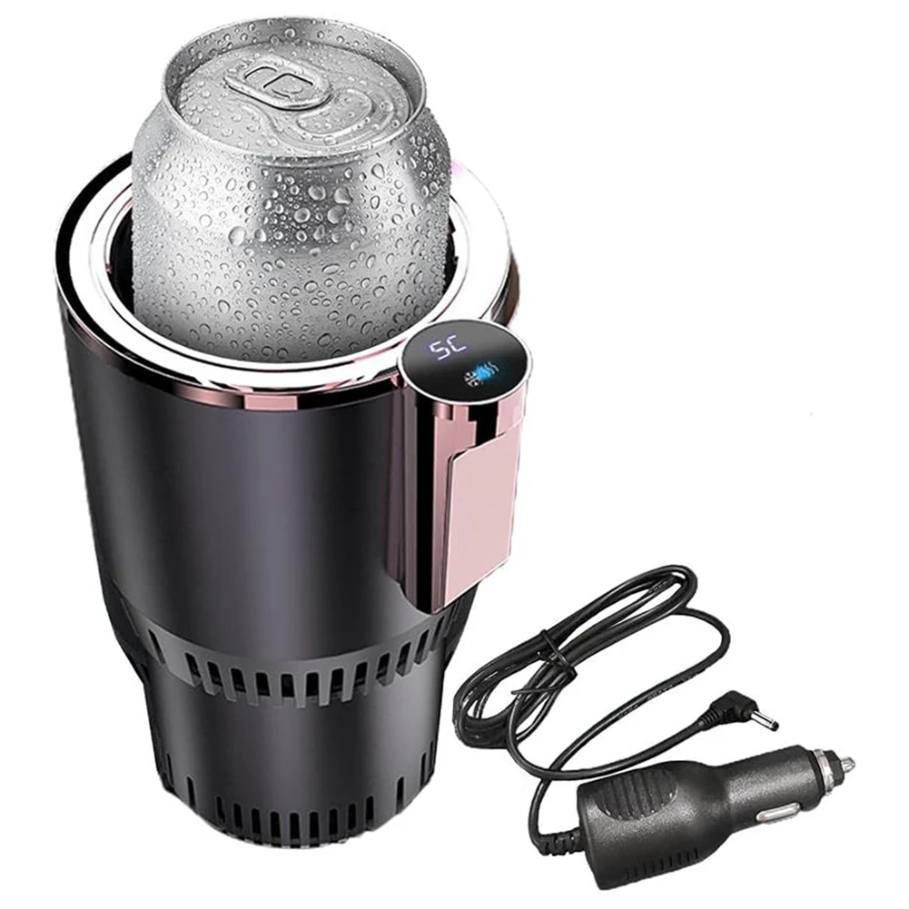 2 in 1 Smart Car Cup Warmer & Cooler Auto Mug with Cooling and Heating Functions Insulation Drink Cooler for Tumblers C