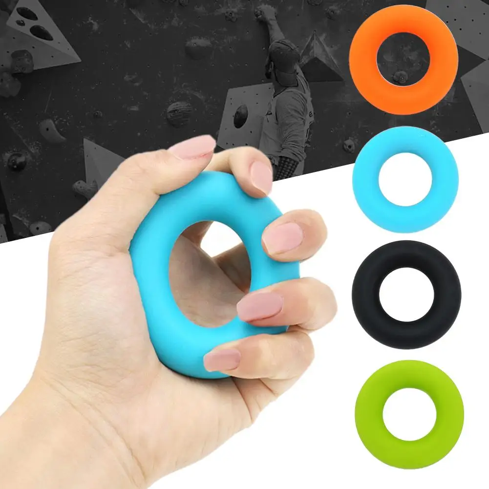 Silicone Grip Strengthener Effective Finger Strength Hand Tool Stress Equipment Training Gym Fitness Relief Exercise H J8N8