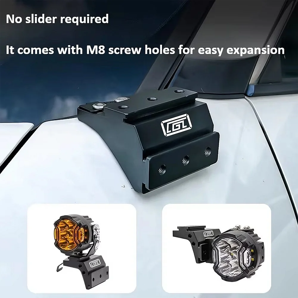 For Toyota RAV4 2013-2026 Quick-Release A-Pillar Spotlight & Searchlight Bracket, Offroad Light Holder, 2PCS
