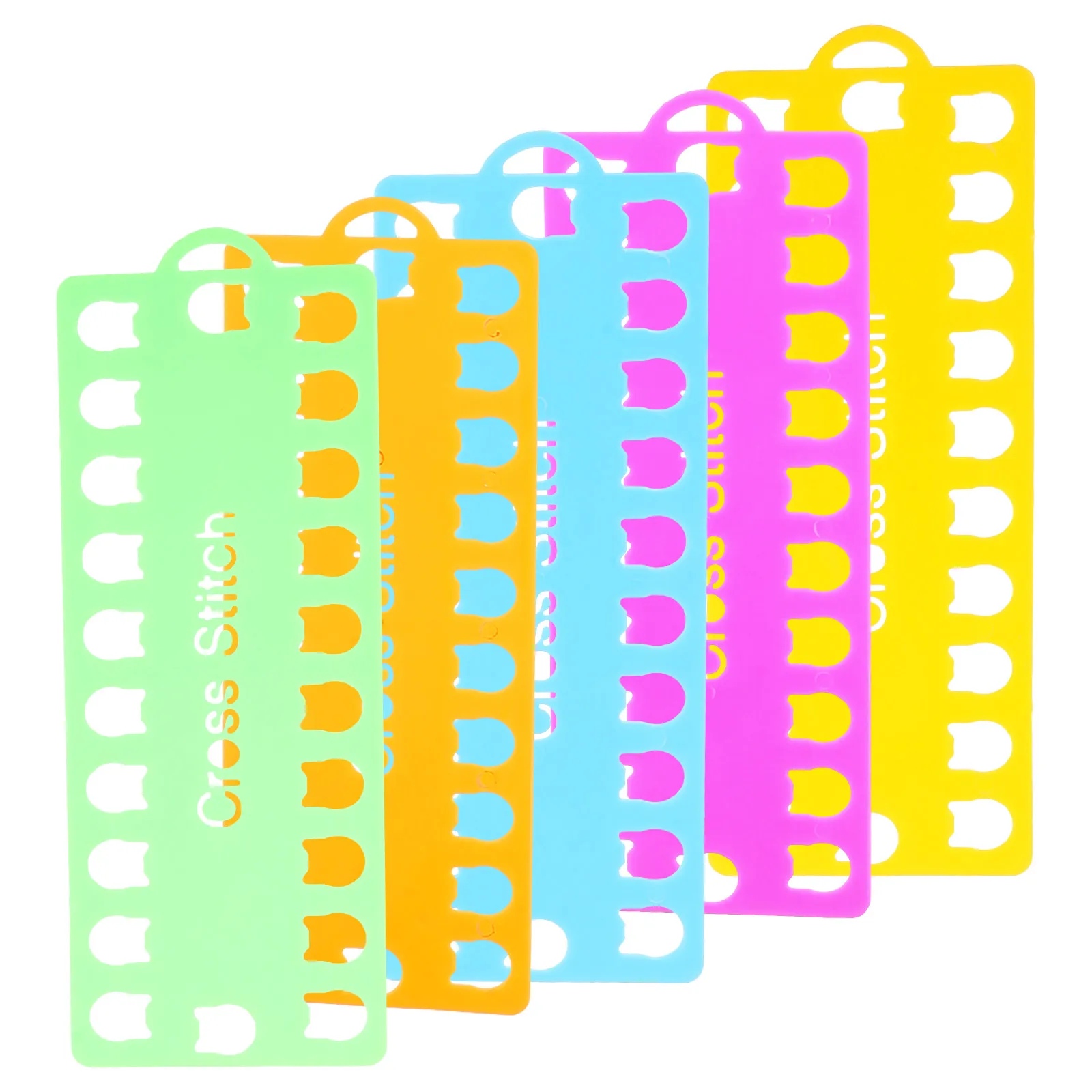 

5 pcs Embroidery Floss ganizer Card 20 Positions Thread Holder High Strength Plastic Sewing for Cross