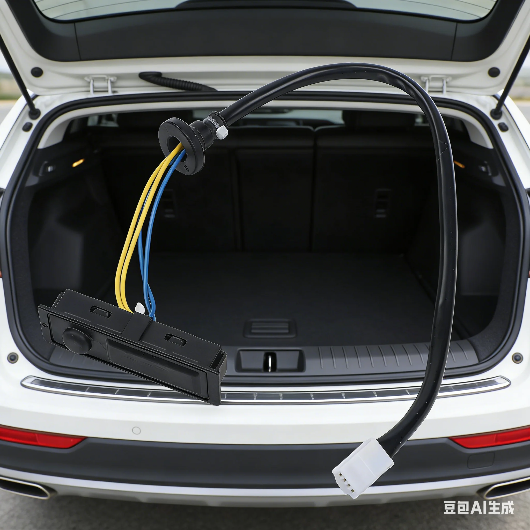 1PC Interruptor de Bloqueo de Puerta Trasera de Coche, Botón de Apertura de Maletero, Manija de Liberación de Maletero 25380-3NA0A para Nissan Leaf 2011-2017