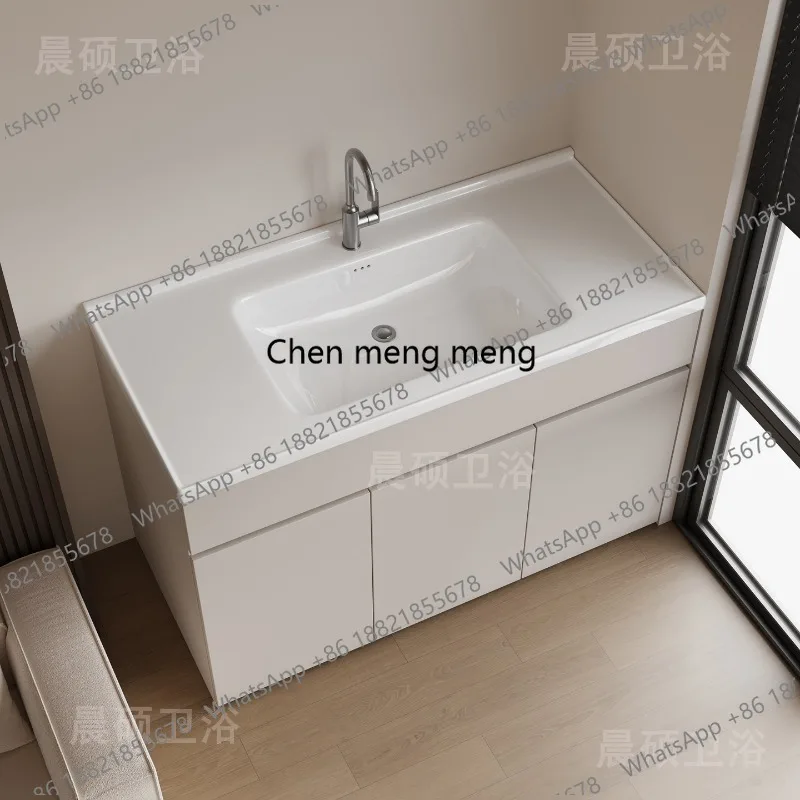 

Скандинавские креативные тумбы для балкона, современные тумбы для ванной с керамической раковиной, мебель для столовой и дома