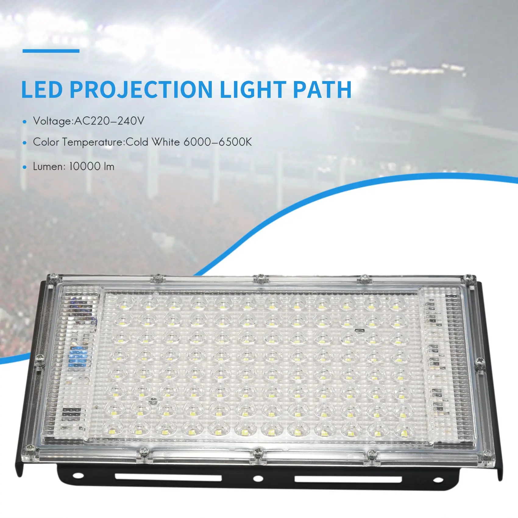 

100W LED Street Light AC 220V-240V Outdoor Floodlight Spotlight IP65 Waterproof Wall Light Garden Road Street-[A22I Store]