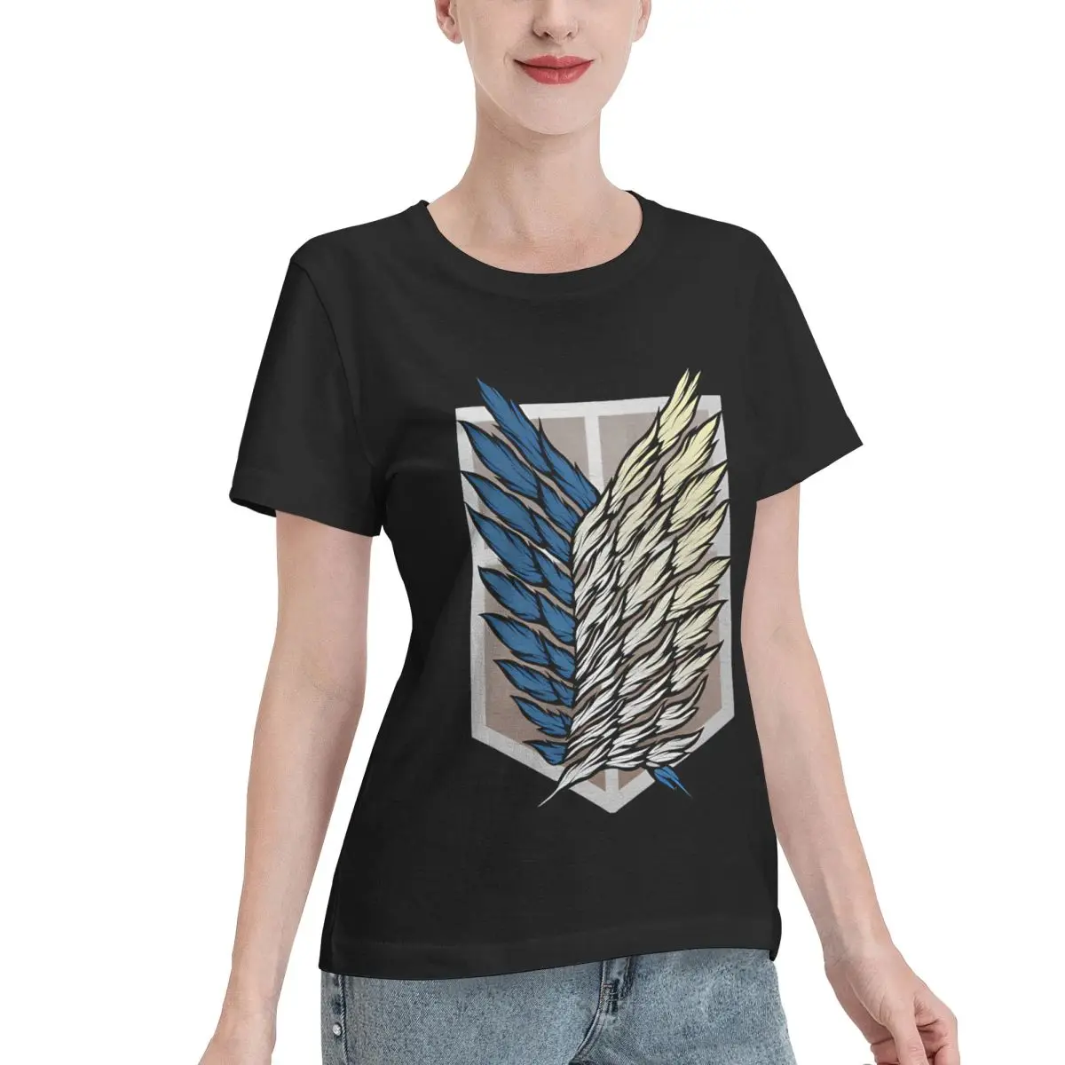Best Seller Survey Corps Women's T-shirt Harajuku Wear Resistant Top