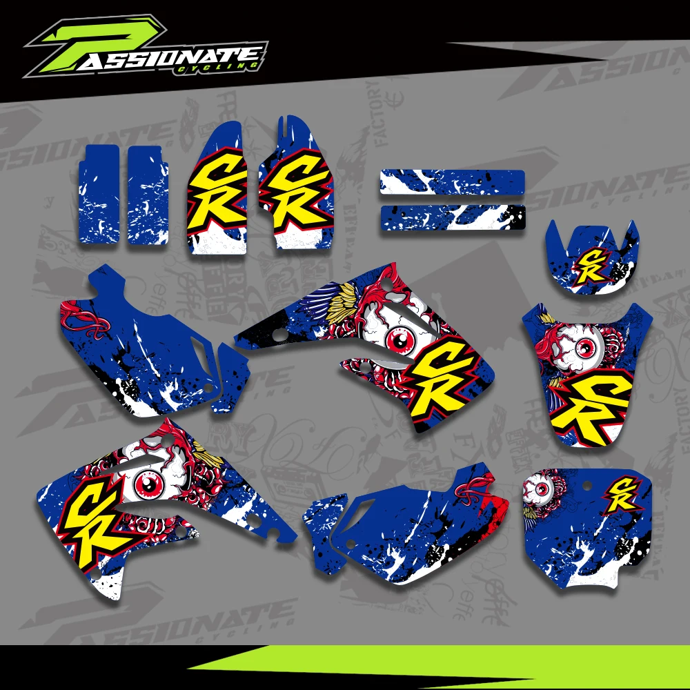 لهوندا CR 85 CR85 2003-2012 2011 2010 2009 2008 2007 2006 دراجة نارية الرسومات خلفية الشارات ملصقات تخصيص