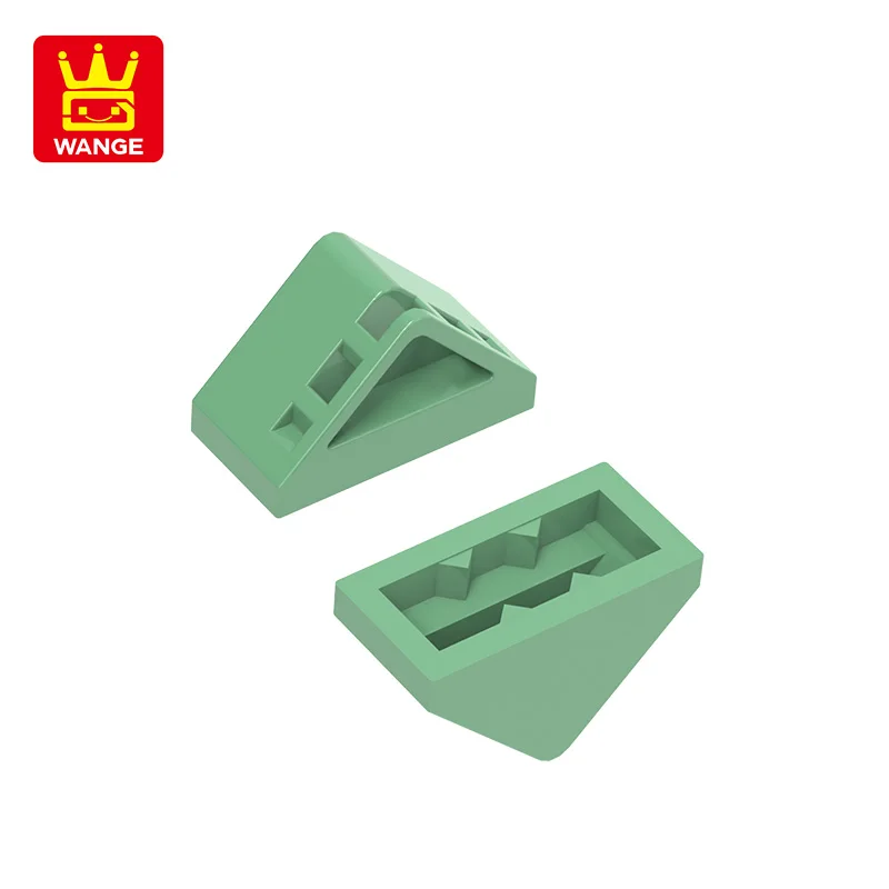 Wange 221 개/몫 3044W 슬로프 45 2x1 이중 비스듬한 빌딩 블록 MOC 액세서리 벽돌 어린이 장난감 선물 상자와 호환 가능