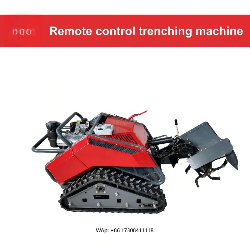 

Gearbox Rotary Tiller and Remote Control Lawn Mower With Crawler Tracks for Professional Agriculture Use