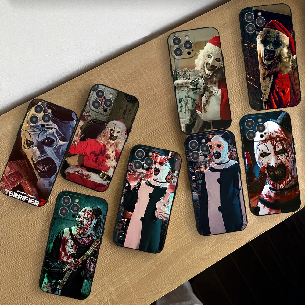 Movie Terrifier Phone Case For Samsung A03 A04 A05 S A13 A34 A53 4G 5G S22 S23 ULTRA Black Soft Silicone Cover