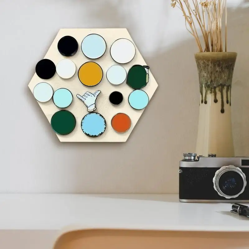 

Golf Ball Marker Display Case Wall Mounted Marker Stand For Golf Coin Trays Poker Chip Holder For Storing And Displaying Up To