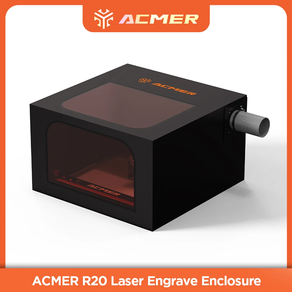 

ACMER R20 Laser Engrave Enclosure Fireproof and Dustproof Protective Cover with fan for Laser engraving cutting machine Machine