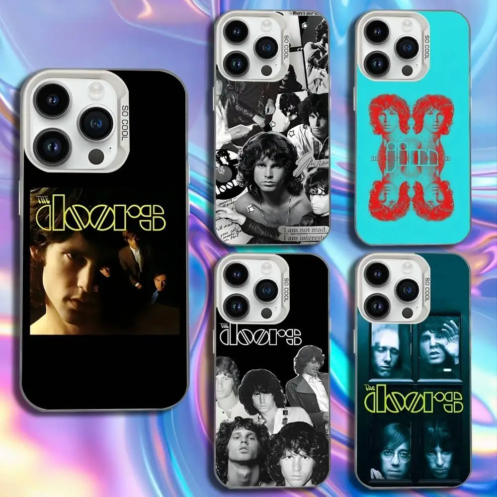 

The Doors Jim Morrison Phone Case For iPhone 16,15,14,13,12,11,Mini,Pro,SE,MAX White Matte Shockproof Cover