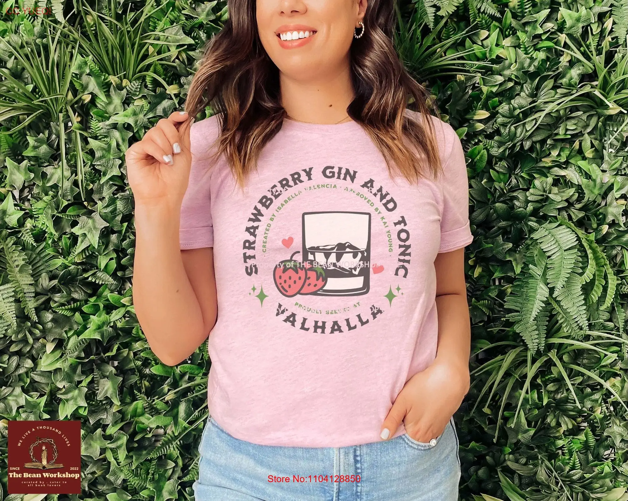 Strawberry Gin and Tonic T Shirt Isabella Kai Reading Official Ana Huang Merch for Book Lovers or Readers from Best Friend