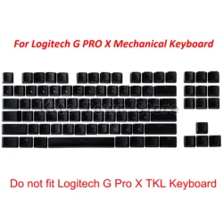 A full set Replacement Keys Key Caps for Logitech G PRO X Mechanical Gaming Keyboard