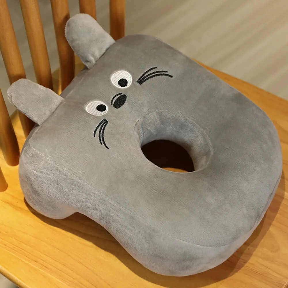 

Comfortable Cartoon Nap Pillow Hollow Hole Wear Resistant Sleeping Pillow Animal Pattern Soft Desk Rest Pillow Office