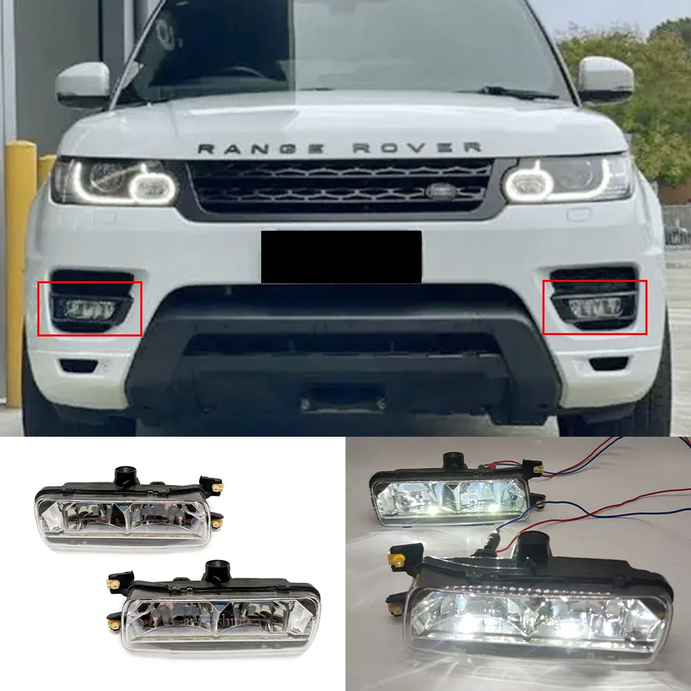 For Range Rover Executive Sport with LED front fog lights, front bumper lights, anti fog lights, and LED daytime runnin