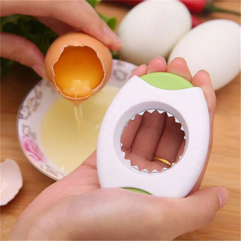 Kitchen Tools Cute Egg Opener Round PVC Cutter Egg Tool Boiled Egg Shell Topper Cutter