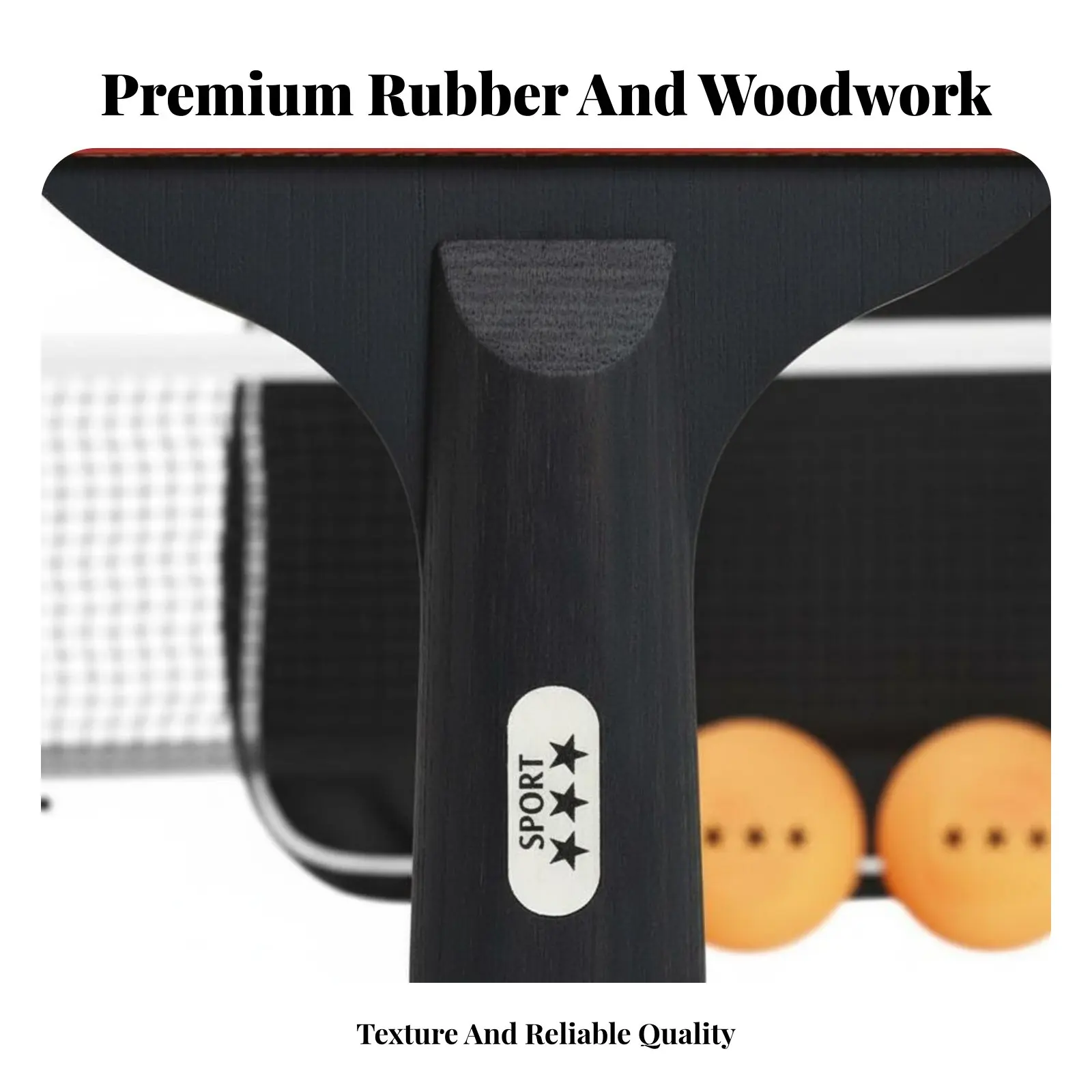 

Набор для настольного тенниса: ракетки и шар для игры в пинг-понг, комплект для 2 игроков, удобная рукоятка, для спортивных игр