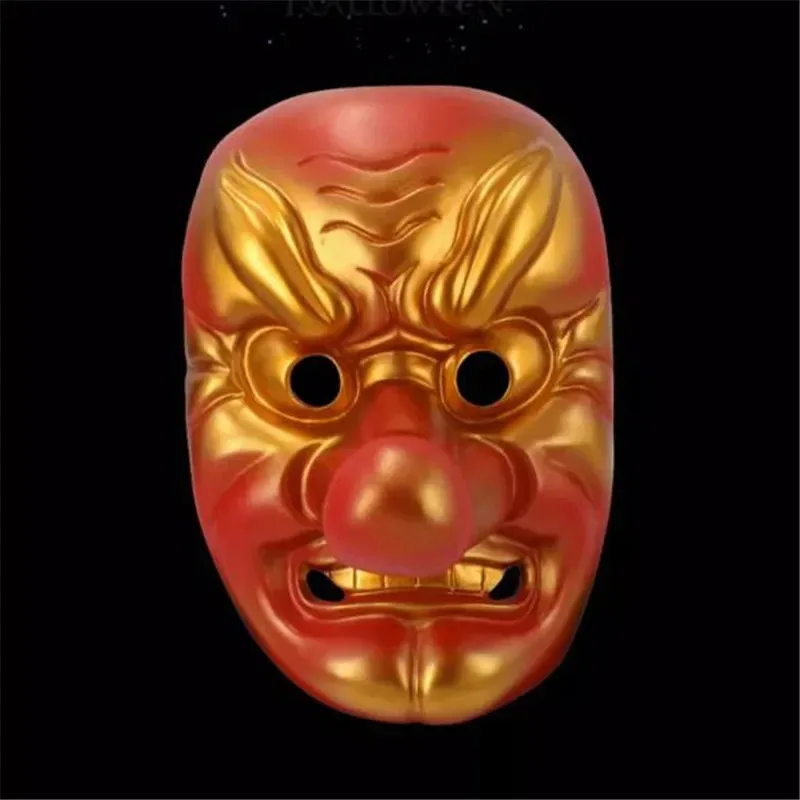 لعب الأدوار الجديدة كيميتسو نو يابا أوروكودا كيكوزو كونجي قناع أحمر أنيمي اكسسوارات الأنف الطويل قناع حفلة الهالوين