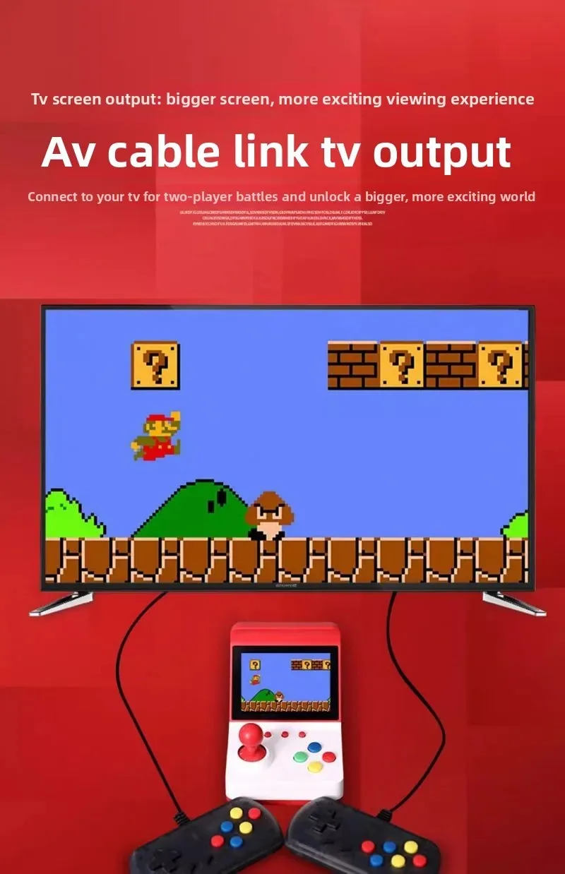 

A6PLUSRetro мини-джойстик, игровая консоль, 3,2 дюйма, экран 1000 игр, встроенный рокер, домашний аркадный игровой автомат, поддержка ТВ-выхода
