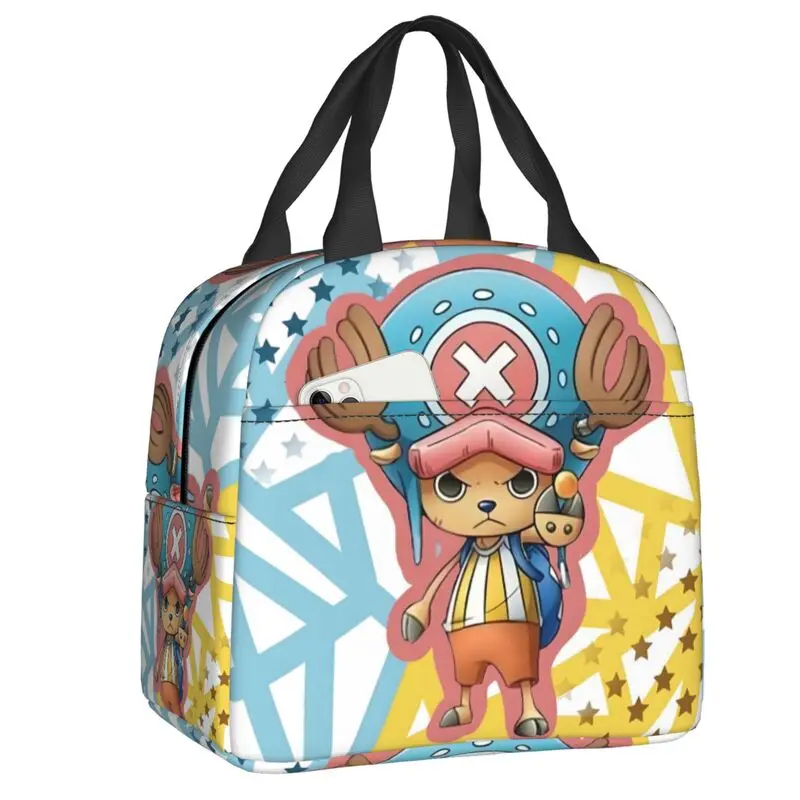 

Изолированная сумка для обеда Tony Tony Chopper на заказ для пикника на открытом воздухе, цельный герметичный холодильник, термобокс для бенто для женщин и детей