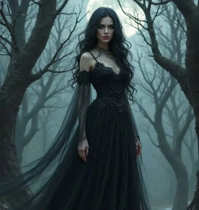 Gothic Schwarzes Hochzeitskleid mit abnehmbaren ausgestellten Ärmeln, Spitzenapplikationen, Perlen, Boho-Brautkleid, maßgeschneidert, Vestidos De Novia