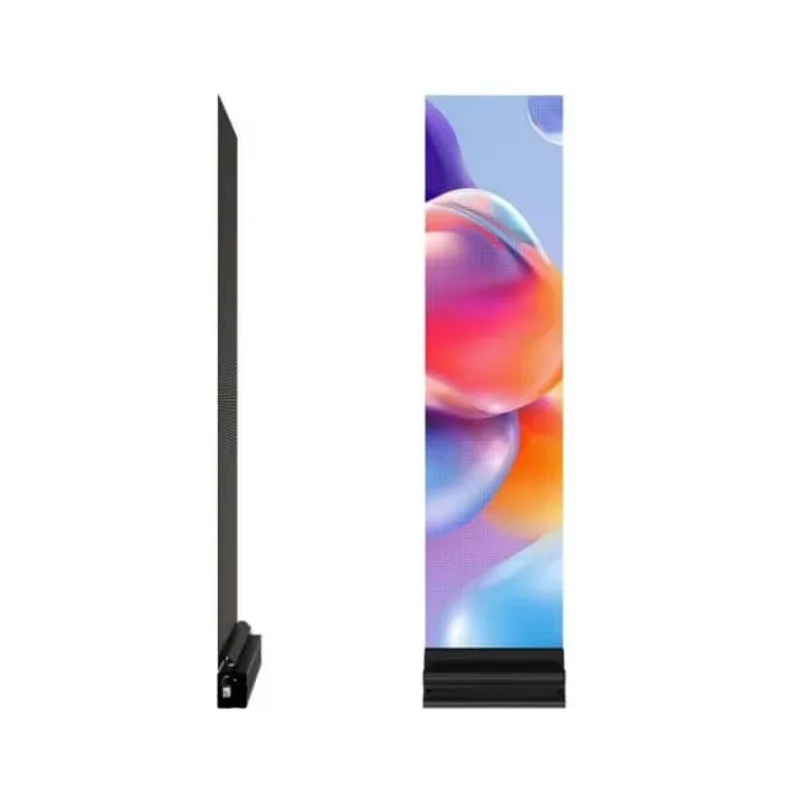 Flexible transparent holographic LED display glass sticker high brightness, suitable for elevator and retail store