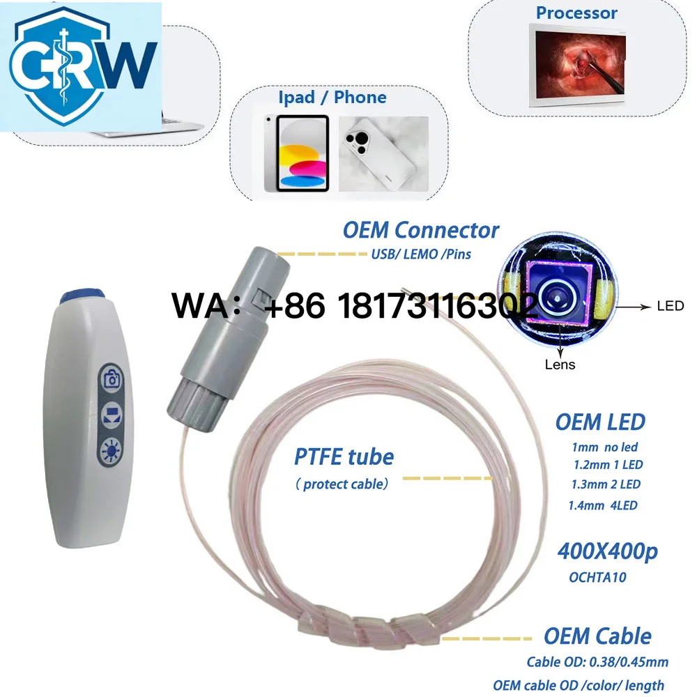 CRW OCHTA10 Sensor Require  Wire Harness with Integrated LEDs Disposable  Reusable  ultra Medical  Phone Pc Phone