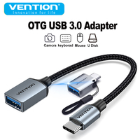 Vention Metal OTG USB C 3.0 to USB A Connector Female 5Gb Transfer Data Adapter Converter for iPhone 16 15 Samsung S24 Macbook