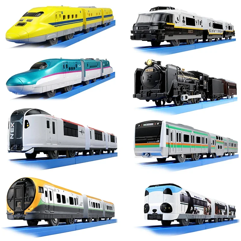 TAKARA TOMY S series Shinkansen electric train high speed rail transport truck alloy compression shaft miniature model, boy toys