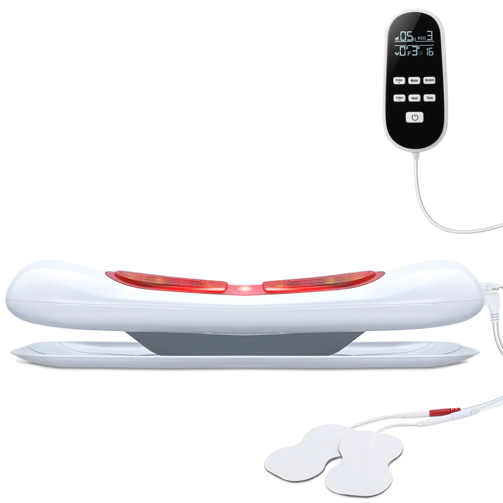 

Heat Belly Electronic Pulse TENS Abdominal Waist Body Nursing Massager Machine with Vibration Massage Hot Compress