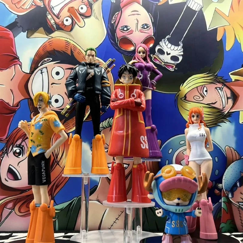 FIGURA DE ACCIÓN DE One Piece, Luffy, Sanji, Zoro, Nami, Chopper, Bonney, GK, Egghead, Manga, estatua, Pvc, modelo de colección, juguete