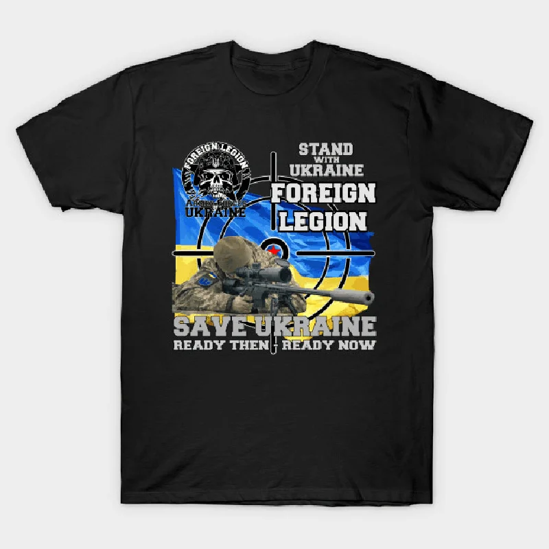 

Ukrainian Foreign Legion T Shirt. High Quality Cotton, Large Sizes, Breathable Top, Loose Casual T-shirt New S-3XL