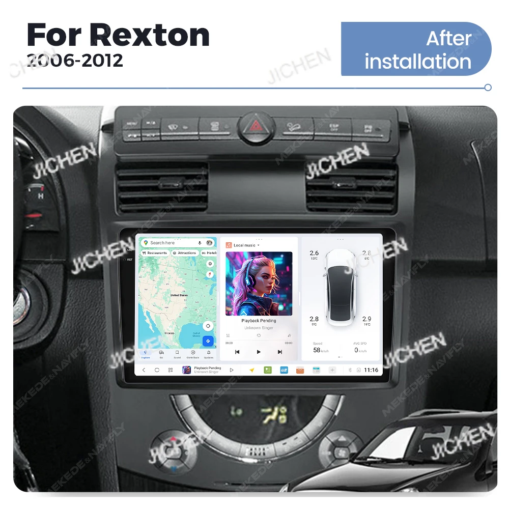 MEKEDE DUDU7 8 Core Multimedia Player 2k Screen Global Positioning System Navigation 12 + 512 Cars - Play Android Cars