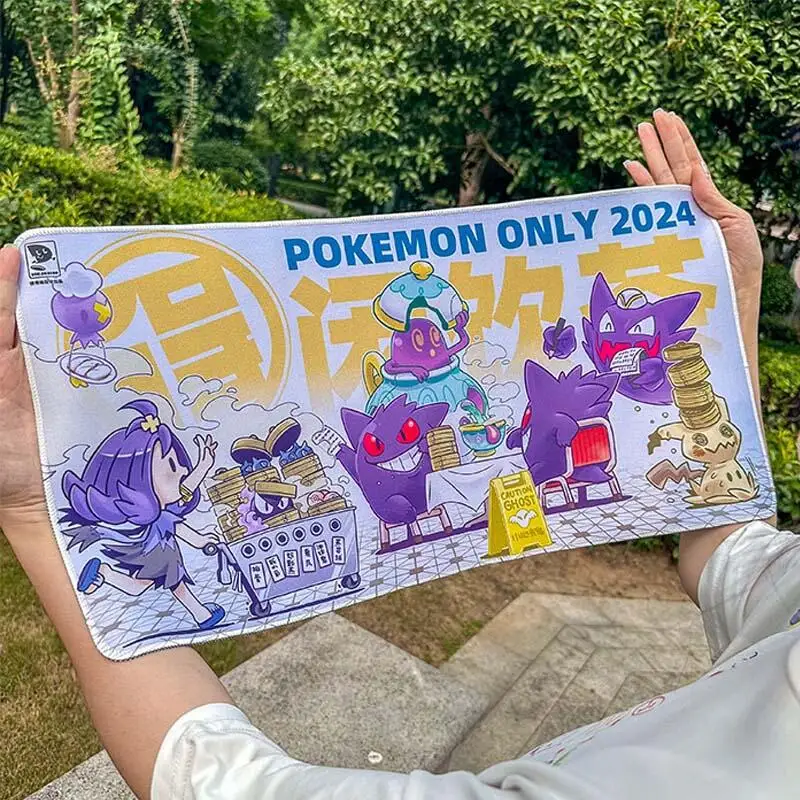 

580X300X2Mm Diy Ptcg Gengar Cute Card Battle Mat Ptcg Gengar Single Player Board Game Card Battle Card Anime Card Gift Toys